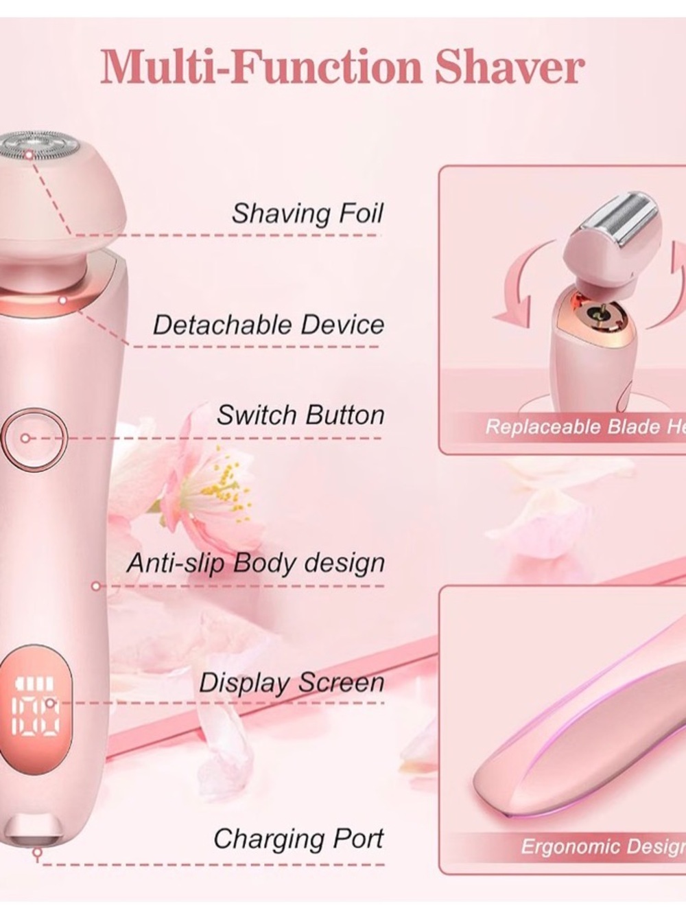 Pink Lady Shaver 2-in-1 Electric Razor - Picture 5 of 16